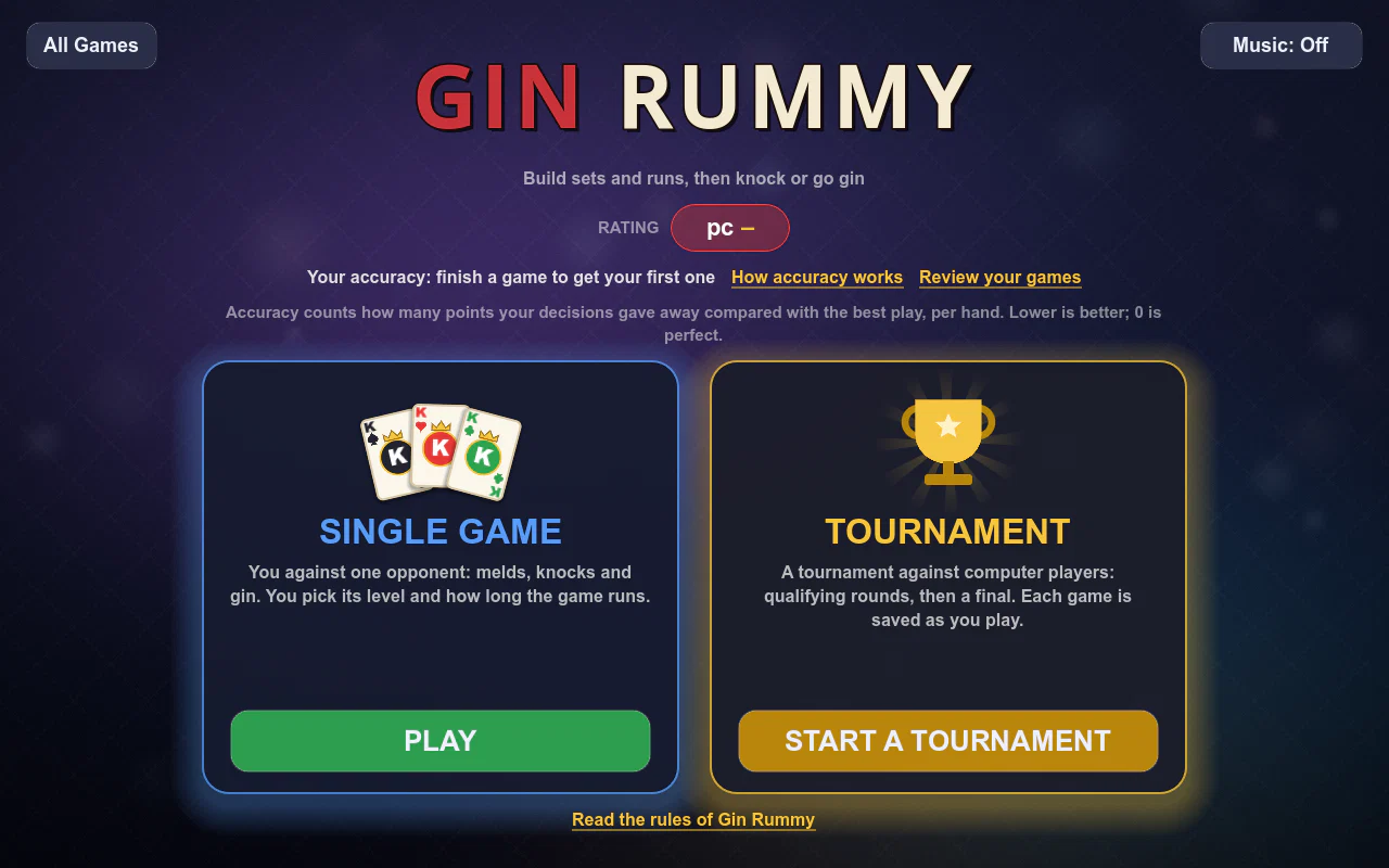 Gin Rummy home