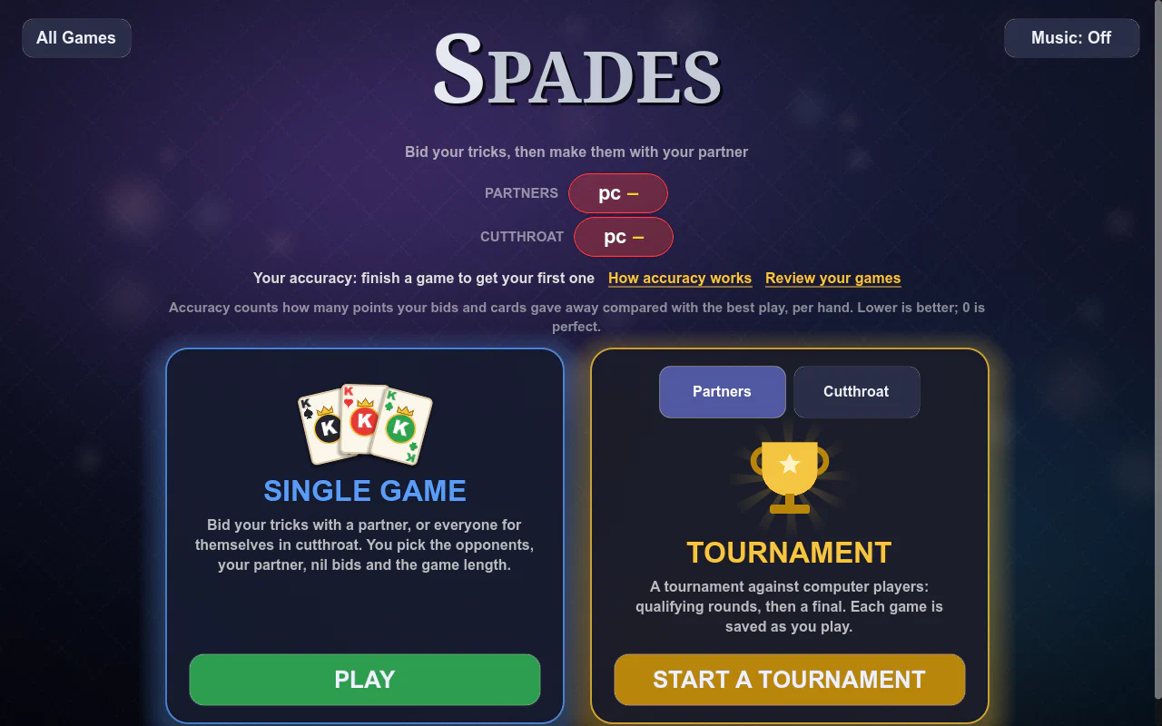 Spades home
